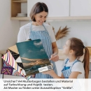 Mobile Preview: Küchenrückwand Folie goldene Herbstlandschaft A4 Muster