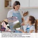 Mobile Preview: Küchenrückwand Folie Gebirgspanorama, Fluss & Fichtenwald A4 Muster