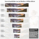 Mobile Preview: Küchenrückwand Folie Gebirgspanorama, Fluss & Fichtenwald Höhe 60cm