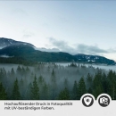 Mobile Preview: Küchenrückwand Folie Nebelwald & Berglandschaft Detailbild 2