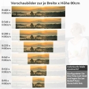 Mobile Preview: Küchenrückwand Folie sanfte Dämmerung Höhe 80cm