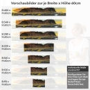 Mobile Preview: Küchenrückwand Folie Vulkanstrand Höhe 60cm