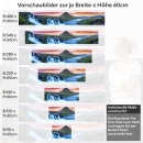 Mobile Preview: Küchenrückwand Folie Wasserfall & Bergsee am Abendlicht Höhe 60cm