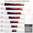 Mobile Preview: Küchenrückwand Folie Helambu im Dämmerlicht Höhe 51cm