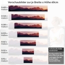 Mobile Preview: Küchenrückwand Folie Helambu im Dämmerlicht Höhe 60cm