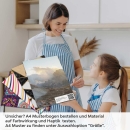 Mobile Preview: Küchenrückwand Folie Landschaft in goldener Stunde A4 Muster