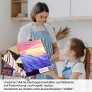 Mobile Preview: Küchenrückwand Folie Gipfel in violetter Dämmerung A4 Muster