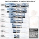 Mobile Preview: Küchenrückwand Folie Gletscherlandschaft Höhe 80cm