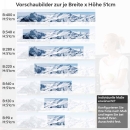 Mobile Preview: Küchenrückwand Folie ewige Eislandschaft Höhe 51cm