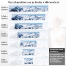 Mobile Preview: Küchenrückwand Folie ewige Eislandschaft Höhe 60cm