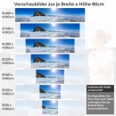 Mobile Preview: Küchenrückwand Folie Eislandschaft Höhe 80cm