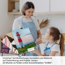 Mobile Preview: Küchenrückwand Folie Dünen, Leuchtturm & Meer A4 Muster