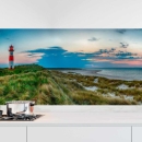 Mobile Preview: Küchenrückwand Folie Dünen, Leuchtturm & Meer Hauptbild 1
