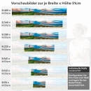 Mobile Preview: Küchenrückwand Folie Dünen, Leuchtturm & Meer Höhe 51cm