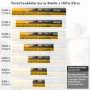 Mobile Preview: Küchenrückwand Folie Sonnenblumen Feld Höhe 51cm