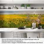 Mobile Preview: Küchenrückwand Folie Sonnenblumen Artikelbild 1