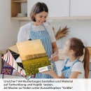 Mobile Preview: Küchenrückwand Folie Sonnenblumenallee A4 Muster