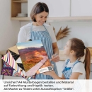 Mobile Preview: Küchenrückwand Folie Holzweg durch die Herbstlandschaft A4 Muster