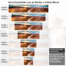 Mobile Preview: Küchenrückwand Folie Holzweg durch die Herbstlandschaft Höhe 80cm