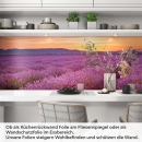 Mobile Preview: Küchenrückwand Folie Lavendel Panorama Artikelbild 1