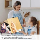 Mobile Preview: Küchenrückwand Folie goldene Weizen A4 Muster