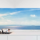 Mobile Preview: Küchenrückwand Folie blauer Horizont Hauptbild 1