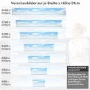 Mobile Preview: Küchenrückwand Folie blauer Horizont Höhe 51cm