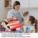 Mobile Preview: Küchenrückwand Folie Sonnenuntergang in der Wolkenkulisse A4 Muster