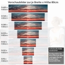 Mobile Preview: Küchenrückwand Folie Sonnenuntergang in der Wolkenkulisse Höhe 80cm