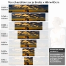 Mobile Preview: Küchenrückwand Folie Panorama Sunset Höhe 80cm