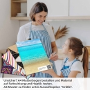 Mobile Preview: Küchenrückwand Folie Lagune A4 Muster