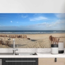 Mobile Preview: Küchenrückwand Folie Nordsee Spaziergang Hauptbild 1