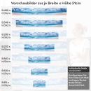 Mobile Preview: Küchenrückwand Folie himmlischer Strand Variantenauswahl Vorschaubild Höhe 51cm
