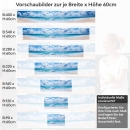 Mobile Preview: Küchenrückwand Folie himmlischer Strand Variantenauswahl Vorschaubild Höhe 60cm