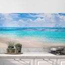 Mobile Preview: Küchenrückwand Folie Strand & Meer in himmlischen Farben Hauptbild 1