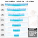 Mobile Preview: Küchenrückwand Folie Strand & Meer in himmlischen Farben Höhe 51cm