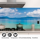 Mobile Preview: Küchenrückwand Folie Tiefblaues Meer & Wolkenpracht Detailbild 1
