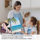 Mobile Preview: Küchenrückwand Folie Tropenstrand A4 Muster