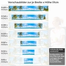 Mobile Preview: Küchenrückwand Folie Tropenstrand Höhe 51cm