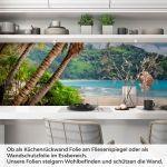 Mobile Preview: Küchenrückwand Folie Tropenidylle Artikelbild 1