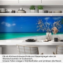 Mobile Preview: Küchenrückwand Folie Paradiesischer Strand Artikelbild 1