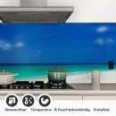 Mobile Preview: Küchenrückwand Folie Paradiesischer Strand Detailbild 1