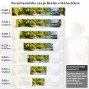 Mobile Preview: Küchenrückwand Folie tropische Hütte am Steg Höhe 60cm