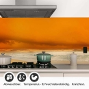 Mobile Preview: Küchenrückwand Folie goldener Himmel über dem Strand Detailbild 1
