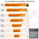 Mobile Preview: Küchenrückwand Folie goldener Himmel über dem Strand Höhe 51cm