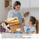 Mobile Preview: Küchenrückwand Folie goldener Horizont A4 Muster