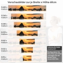 Mobile Preview: Küchenrückwand Folie Inselfelsen im Abendlicht Höhe 60cm