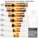 Mobile Preview: Küchenrückwand Folie Inselfelsen im Abendlicht Höhe 80cm