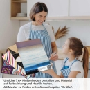 Mobile Preview: Küchenrückwand Folie rote Weite A4 Muster