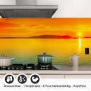 Mobile Preview: Küchenrückwand Folie endloses Horizontglühen Detailbild 1